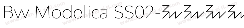 Bw Modelica SS02字体转换